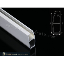 Trilho inferior para persiana de rolo de alumínio com espessura de 0,6 mm e comprimento de 40,3 mm